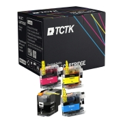 TCTK Druckerpatronen B-LC22U LC22U LC22U LC22U 4er Set CMYK kompatibel mit Brother DCP-J 785 DW, MFC-J 985 DW