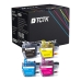 TCTK Druckerpatronen LC3211BK LC3213Y LC3213C LC3213M 4er Set CMYK kompatibel mit Brother DCP-J 572 DW, DCP-J 772 DNW DW, DCP-J 774 DW, MFC-J 490, MFC-J 491 DW, MFC-J 497 DW, MFC-J 890, MFC-J 890 DW