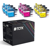 TCTK Druckerpatronen LC3211C LC3211M LC3211Y 12er Set CMY (je 4x) kompatibel mit Brother DCP-J 572 DW, DCP-J 772 DNW DW, DCP-J 774 DW, MFC-J 490, MFC-J 491 DW, MFC-J 497 DW, MFC-J 890, MFC-J 890 DW