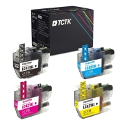 TCTK Druckerpatronen LC-421XL LC-421XL LC-421XL LC-421XL 4er Set CMYK kompatibel mit Brother DCP-J 1050 DW, DCP-J 1140 DW, DCP-J 1800 DW, MFC-J 1010 DW, ersetzt LC421XLBK