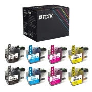 TCTK Druckerpatronen LC-421XL LC-421XL LC-421XL LC-421XL 8er Set CMYK (je 2x) kompatibel mit Brother DCP-J 1050 DW, DCP-J 1140 DW, DCP-J 1800 DW, MFC-J 1010 DW, ersetzt LC421XLBK