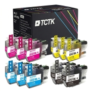 TCTK Druckerpatronen LC-421XL LC-421XL LC-421XL LC-421XL 12er Set CMYK (je 3x) kompatibel mit Brother DCP-J 1050 DW, DCP-J 1140 DW, DCP-J 1800 DW, MFC-J 1010 DW, ersetzt LC421XLBK