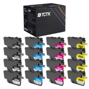 TCTK Druckerpatronen LC-424 LC-424 LC-424 LC-424 16er Set CMYK (je 4x) kompatibel mit Brother DCP-J 1200, DCP-J 1200 DW W WE, DCP-J 1200 WE ecopro, ersetzt LC424BK