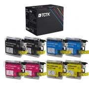 TCTK Druckerpatronen LC-1100XL LC-1100XL LC-1100XL LC-1100XL 8er Set CMYK (je 2x) kompatibel mit Brother DCP-145 C, für DCP-163 C, für DCP-165 C, für DCP-185 C, für DCP-195 C, ersetzt LC1100XLBK