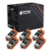 TCTK Druckerpatronen C-35BK C-36C 6er Set 3x Schwarz 3x Cyan kompatibel mit Canon PIXMA iP100 iP100B iP110, für PIXMA TR150 with battery