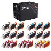 TCTK Druckerpatronen CLI-42BK CLI-42C CLI-42GY CLI-42LGY CLI-42M CLI-42PC CLI-42PM CLI-42Y 24er Set Multicolor (je 3x) kompatibel mit Canon PIXMA PRO-100 PRO-100S, ersetzt 6384B001