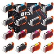 TCTK Druckerpatronen CLI-42BK CLI-42C CLI-42GY CLI-42LGY CLI-42M CLI-42PC CLI-42PM CLI-42Y 32er Set Multicolor (je 4x) kompatibel mit Canon PIXMA PRO-100 PRO-100S, ersetzt 6384B001