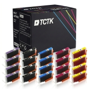 TCTK Druckerpatronen CLI-581XXLPB CLI-581XXLBK CLI-581XXLC CLI-581XXLM CLI-581XXLY 20er Set Multicolor (je 4x) kompatibel mit Canon PIXMA TS 6100 6150 6151 6200 6220 6240 6241 6250, ersetzt 1999C001