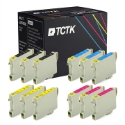 TCTK Druckerpatronen T0551 T0552 T0553 T0554 12er Set CMYK (je 3x) kompatibel mit Epson Stylus Photo R 240 245, für Stylus Photo RX 420 425 520, ersetzt C13T05514010