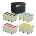 TCTK Druckerpatronen T0551 T0552 T0553 T0554 16er Set CMYK (je 4x) kompatibel mit Epson Stylus Photo R 240 245, für Stylus Photo RX 420 425 520, ersetzt C13T05514010