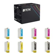 TCTK Druckerpatronen 891 892 E-0713 894 8er Set CMYK (je 2x) kompatibel mit Epson Office B40W BX300F BX300FW BX310FN, Stylus BX600FW BX610FW D120 D78 D92 DX4000 DX4050 DX4400 DX4450 DX5000 DX5050
