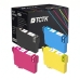 TCTK Druckerpatronen T1281 T1282 T1283 T1284 4er Set CMYK kompatibel mit Epson Stylus Office BX 305 F FW, für Stylus Office BX 305 FW Plus, für Stylus S 22, für Stylus SX 125 130, ersetzt C13T12814012