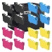TCTK Druckerpatronen T1281 T1282 T1283 T1284 16er Set CMYK (je 4x) kompatibel mit Epson Stylus Office BX 305 F FW, Stylus Office BX 305 FW Plus, Stylus S 22, Stylus SX 125 130, ersetzt C13T12814012