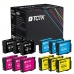 TCTK Druckerpatronen 18XL 18XL 18XL 18XL 4er Set CMYK kompatibel mit Epson Expression Home XP-100 XP-102 XP-200 XP-202 XP-205 XP-210 XP-212 XP-215 XP-225 XP-30 XP-300 XP-302, ersetzt C13T18114012