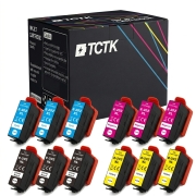 TCTK Druckerpatronen 202XL 202XL 202XL 202XL 12er Set 3x Cyan 3x Magenta 3x Gelb 3x Photo Black kompatibel mit Epson Expression Premium XP-6000 XP-6001 XP-6005 XP-6100 XP-6105, ersetzt C13T02H24010