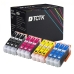 TCTK Druckerpatronen 26XL 26XL 26XL 26XL 12er Set 3x Cyan 3x Magenta 3x Gelb 3x Photo Black kompatibel mit Epson Expression Premium XP-510 XP-520 XP-600 XP-605 XP-610 XP-615, ersetzt C13T26314012