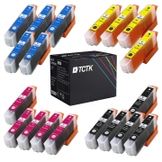 TCTK Druckerpatronen 26XL 26XL 26XL 26XL 16er Set 4x Cyan 4x Magenta 4x Gelb 4x Photo Black kompatibel mit Epson Expression Premium XP-510 XP-520 XP-600 XP-605 XP-610 XP-615, ersetzt C13T26314012