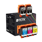 TCTK Druckerpatronen 266 267 2er Set Schwarz Multi-Color kompatibel mit Epson WorkForce WF-100 W, für WorkForce WF-110 W, ersetzt C13T26614010