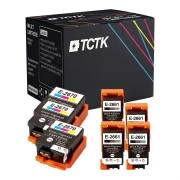 TCTK Druckerpatronen 266 267 6er Set 3x Schwarz 3x Multi-Color kompatibel mit Epson WorkForce WF-100 W, für WorkForce WF-110 W, ersetzt C13T26614010