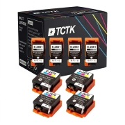 TCTK Druckerpatronen 266 267 8er Set 4x Schwarz 4x Multi-Color kompatibel mit Epson WorkForce WF-100 W, für WorkForce WF-110 W, ersetzt C13T26614010