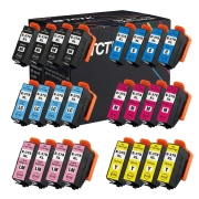 TCTK Druckerpatronen 378XL 378XL 378XL 378XL 378XL 378XL 24er Set Multicolor (je 4x) kompatibel mit Epson Expression Photo HD XP-15000, Expression Photo XP-8000 XP-8005 XP-8500, ersetzt C13T37914010