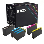 TCTK Druckerpatronen 407 407 407 407 4er Set CMYK kompatibel mit Epson WorkForce Pro WF-4745 DTWF, ersetzt C13T07U140