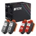 TCTK Druckerpatronen 478XL 478XL 4er Set 2x Gray 2x Red kompatibel mit Epson Expression Photo HD XP-15000, ersetzt C13T04F64010