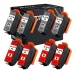 TCTK Druckerpatronen 478XL 478XL 8er Set 4x Gray 4x Red kompatibel mit Epson Expression Photo HD XP-15000, ersetzt C13T04F64010