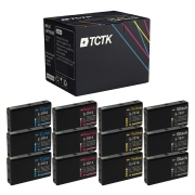 TCTK Druckerpatronen T7011 T7012 T7013 T7014 12er Set CMYK (je 3x) kompatibel mit Epson WorkForce Pro WP-4000 WP-4015DN WP-4095DN WP-4500 WP-4515DN WP-4525DNF WP-4595DNF, ersetzt C13T70114010