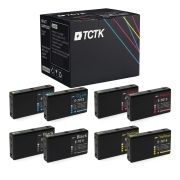 TCTK Druckerpatronen T7011 T7012 T7013 T7014 8er Set CMYK (je 2x) kompatibel mit Epson WorkForce Pro WP-4000 WP-4015DN WP-4095DN WP-4500 WP-4515DN WP-4525DNF WP-4595DNF, ersetzt C13T70114010