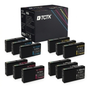 TCTK Druckerpatronen T7011 T7012 T7013 T7014 12er Set CMYK (je 3x) kompatibel mit Epson WorkForce Pro WP-4000 WP-4015DN WP-4095DN WP-4500 WP-4515DN WP-4525DNF WP-4595DNF, ersetzt C13T70114010