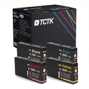 TCTK Druckerpatronen T7891XXL T7892XXL T7893XXL T7894XXL 4er Set CMYK kompatibel mit Epson WorkForce Pro WF-5100, für WorkForce Pro WF-5110 DW, für WorkForce Pro WF-5190 DW, ersetzt C13T789140