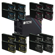 TCTK Druckerpatronen 79 79 79 79 16er Set CMYK (je 4x) kompatibel mit Epson WorkForce Pro WF-4630 DWF, für WorkForce Pro WF-4640 DTWF, für WorkForce Pro WF-5100, ersetzt C13T79114010