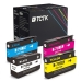 TCTK Druckerpatronen 711 711 711 711 4er Set CMYK kompatibel mit HP DesignJet T 120, DesignJet T 120 24 Inch, DesignJet T 125 130 520, DesignJet T 520 24 Inch, DesignJet T 520 36 Inch, ersetzt CZ133A