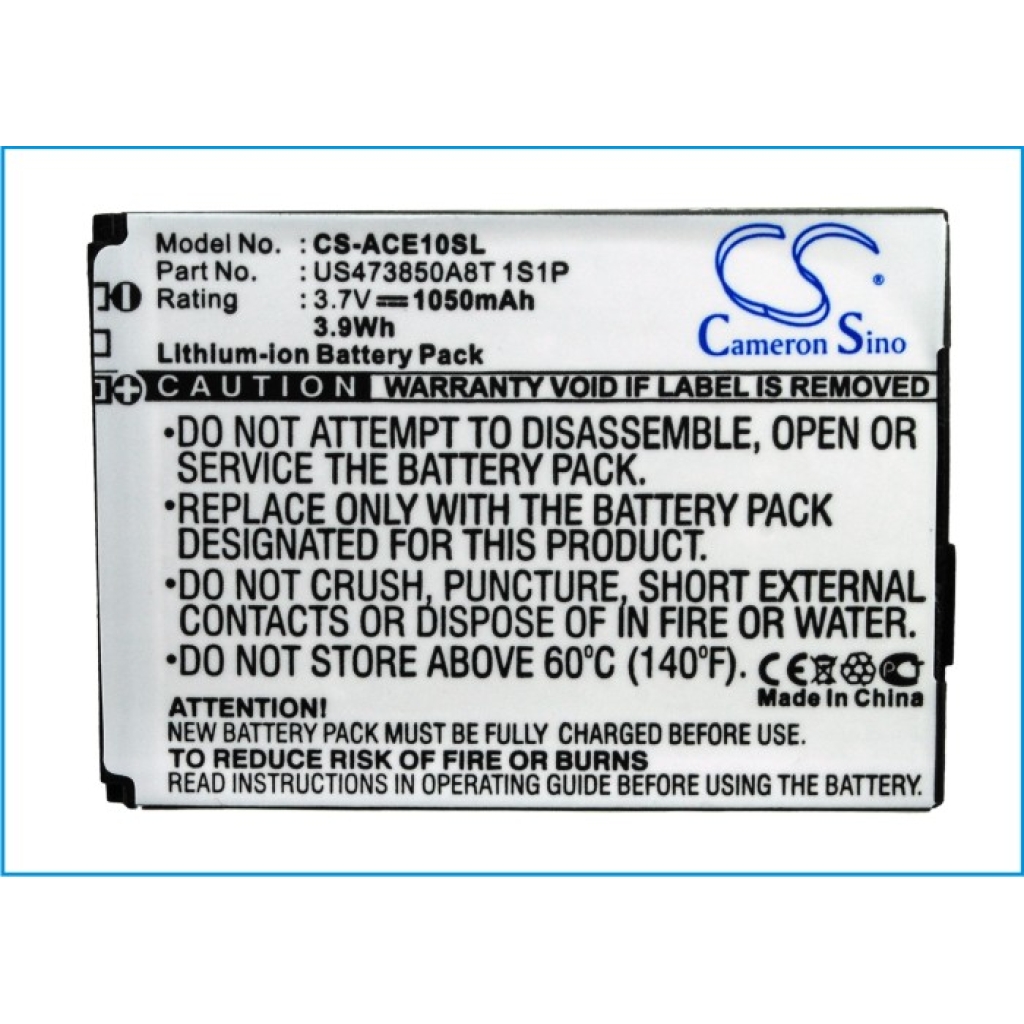 Batteries Remplace US473850A8T 1S1P