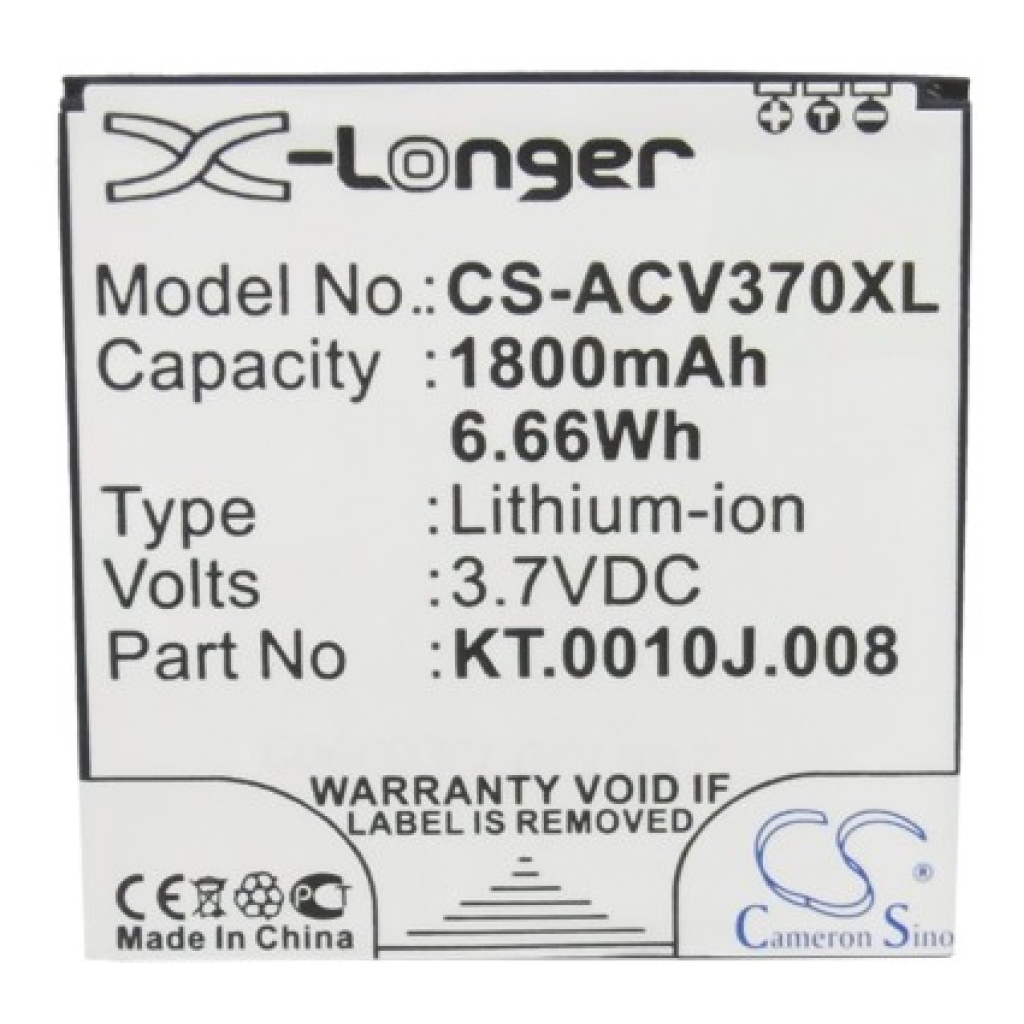Batteries Remplace KT.0010J.008