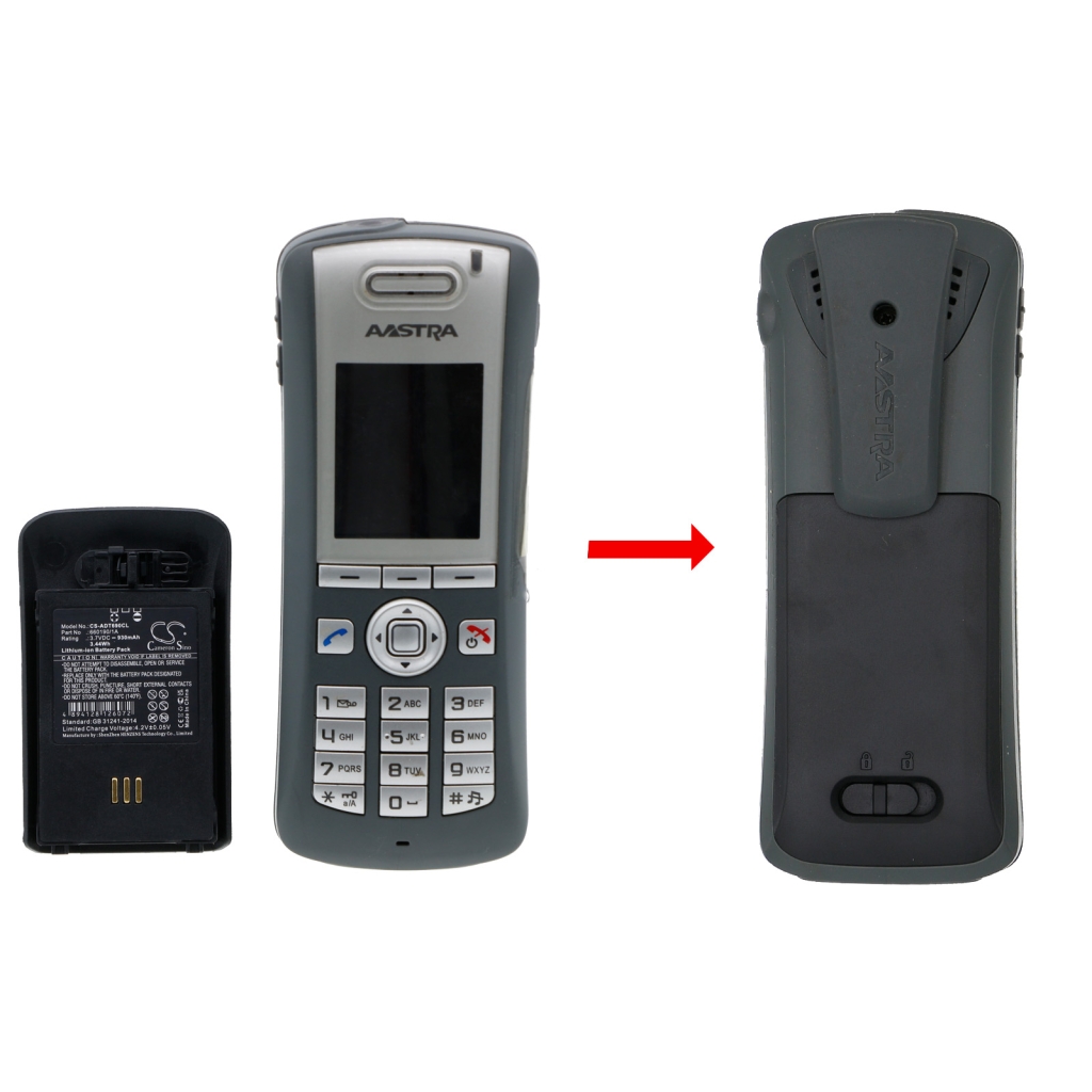 Aastra Batterie de téléphone sans fil CS-ADT690CL