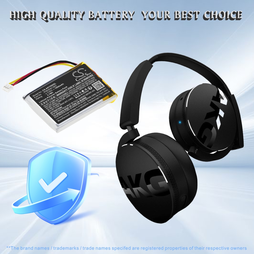 Wireless Headset Battery AKG CS-AKY500SL