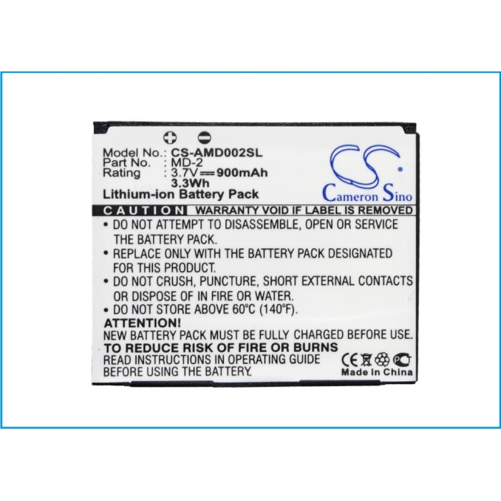 Batteries Remplace MD-2