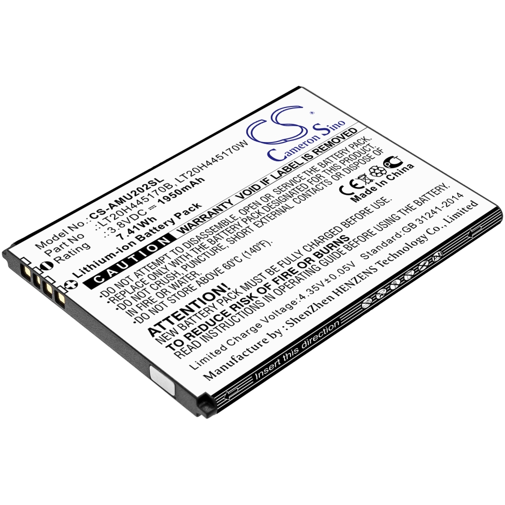 Batterie de téléphone portable AT&T CS-AMU202SL