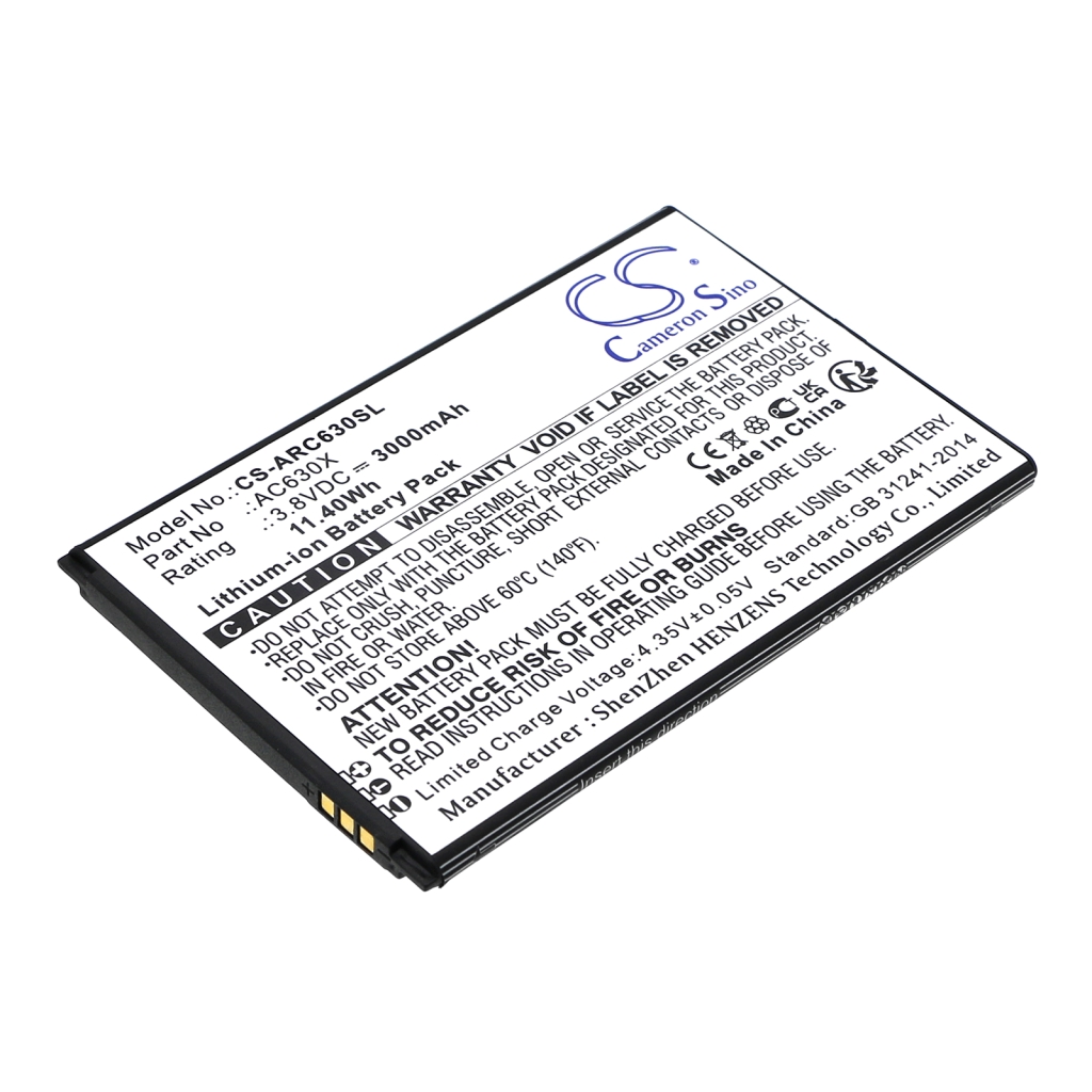 Batterie de téléphone portable Archos CS-ARC630SL