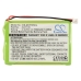 Compatible battery replacement for DeTeWe