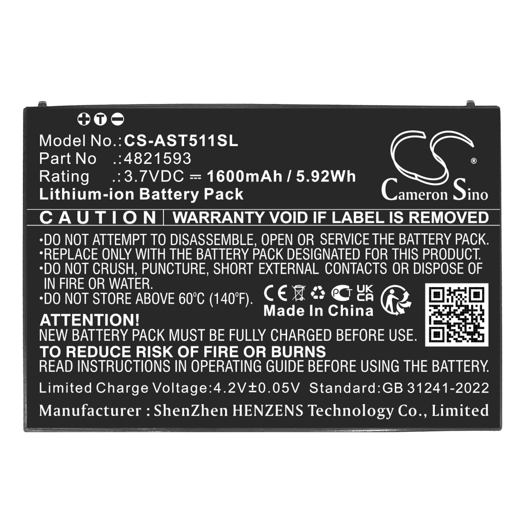 Batterie de caméra de sécurité domestique Assa abloy CS-AST511SL