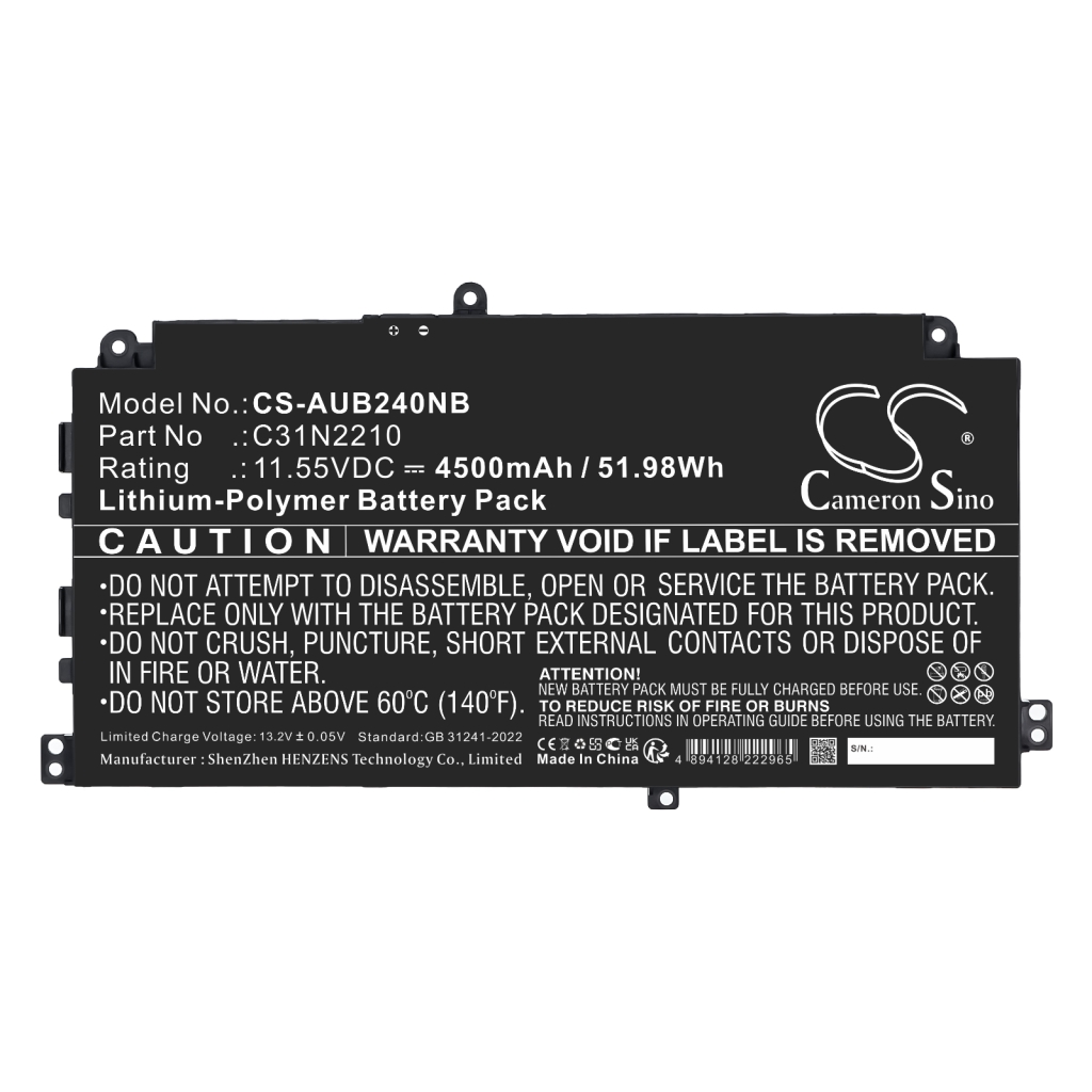 Battery Replaces C31N2210