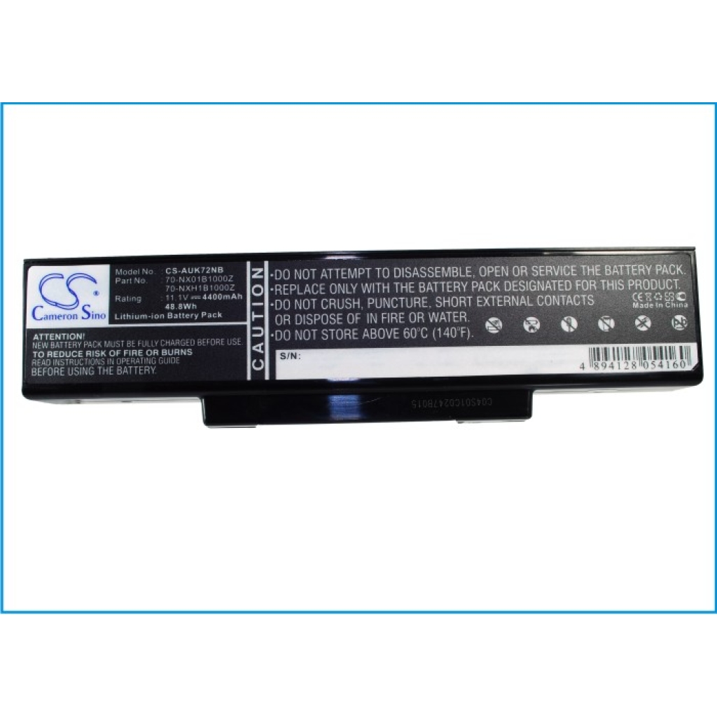 Notebook battery Asus K72JB