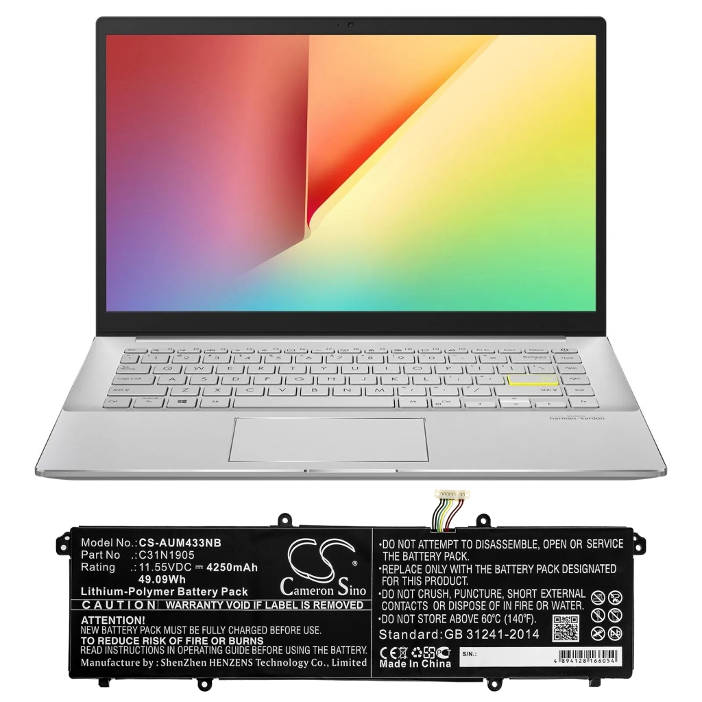 Notebook battery Asus VivoBook S14 S433EA-EB030T