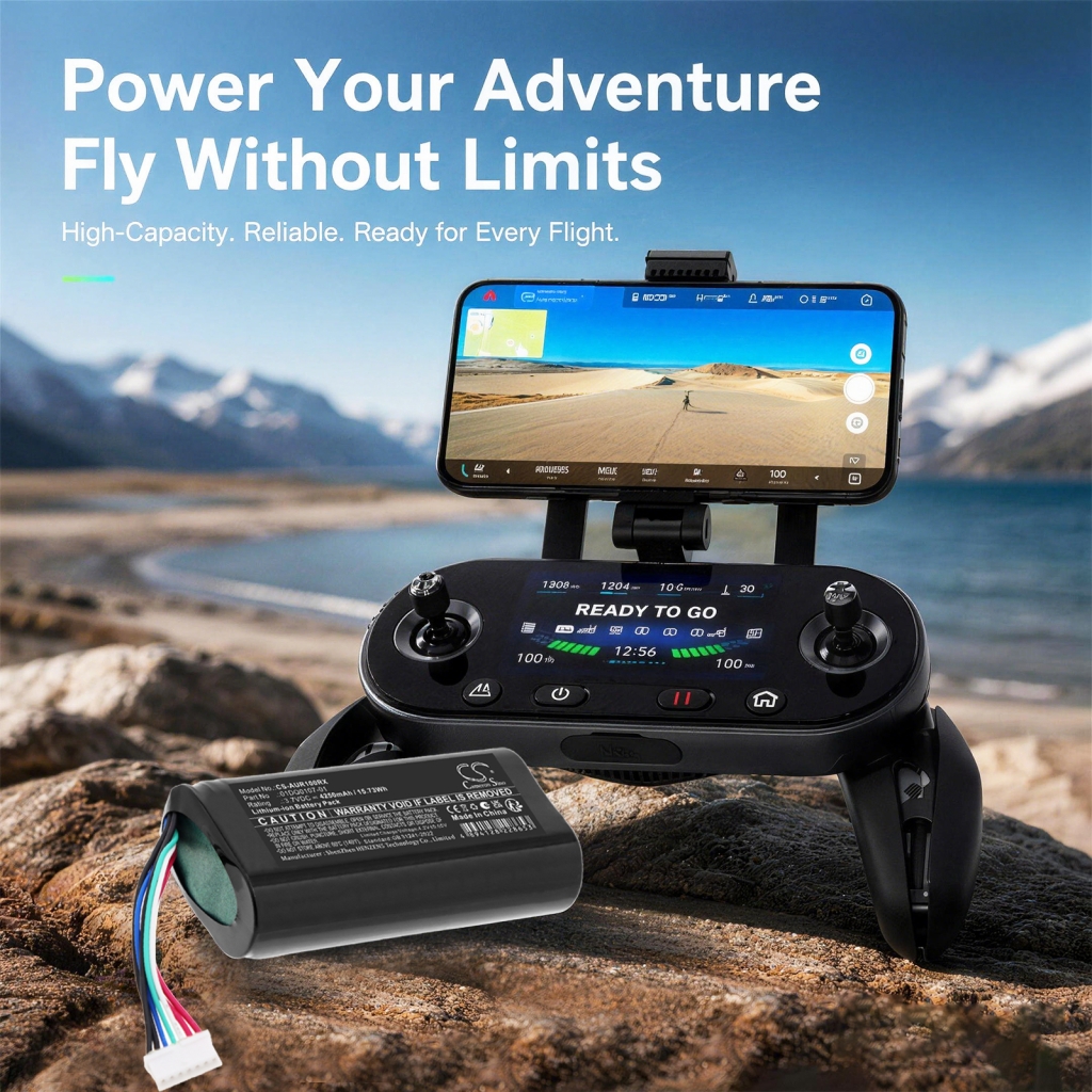 Cameron Sino CS-AUR100RX batterie – image marketing avec télécommande drone