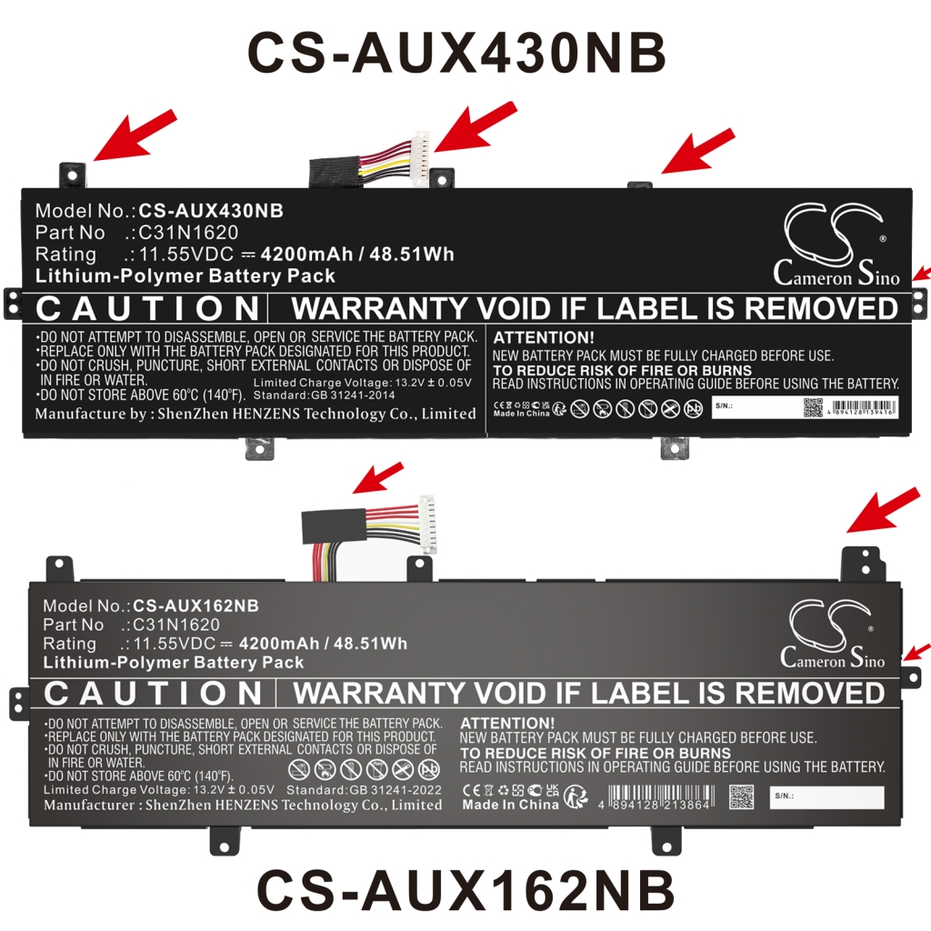 Notebook battery Asus UX430