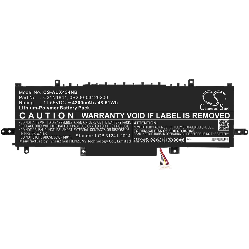 Batteries Remplace C31N1841