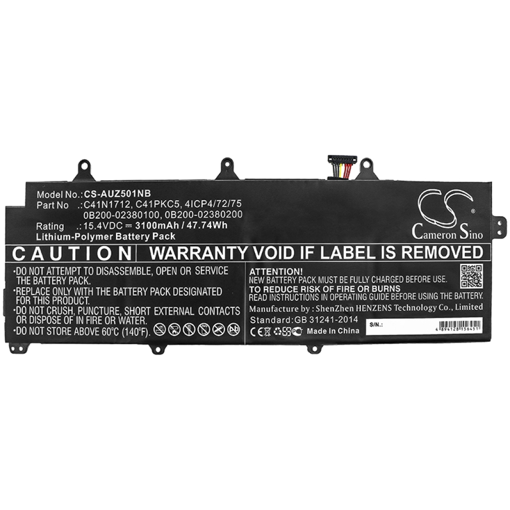 Batteries Remplace C41N1712